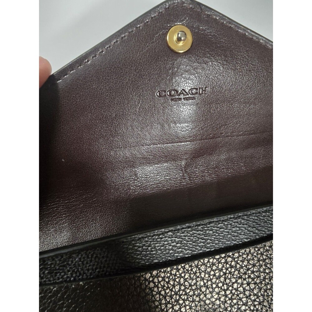 COACH Long Wallet Leather BRW All-over Pattern Women's - Picture 4 of 10